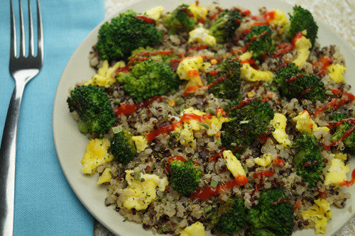 Egg-Fried Quinoa with Broccoli