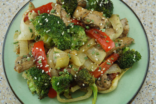 Healthy, Tasty Chicken Stir-Fry with Broccoli & Bell Peppers Skillit Cooking