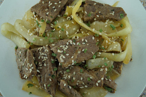 Old-Fashioned Steak & Onions Stir-Fry Skillit Cooking
