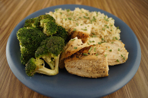 Pan-Seared Chicken with Broccoli & Rice