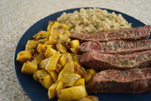 Mmmmmm, Steak (with Quinoa & Squash)