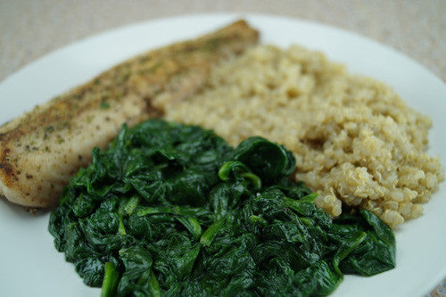 The Flat-Abs Special: Whitefish, Quinoa & Spinach