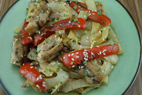 One-Pan Wonder: Chicken, Peppers & Onions Stir-Fry Skillit Cooking