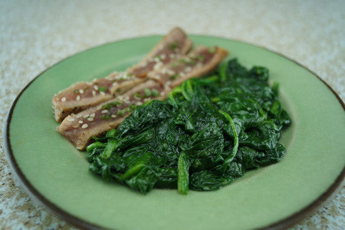 Zero-Prep Ahi Tuna & Spinach