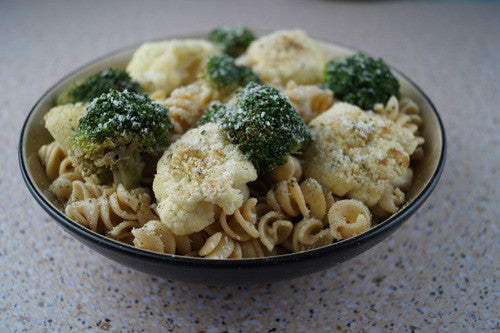 Broccoli & Cauliflower Pasta with Ground Chicken