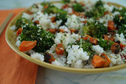 Rice with Chicken, Broccoli, & Carrot