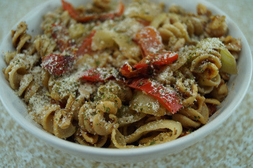 Spicy Peppers & Onions Pasta with Ground Pork Skillit Cooking