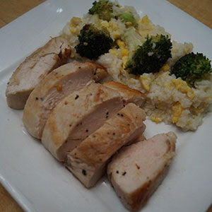 pan-seared-chicken-with-broccoli-&-egg-fried-rice-skillit-simple-easy-recipes-dinner-skillet