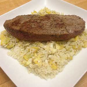 pan-seared-lamb-with-egg-&-squash-fried-rice-skillit-simple-easy-recipes-dinner-skillet